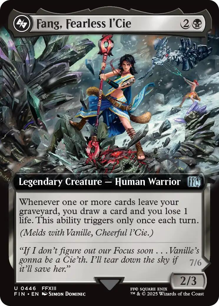 Image for Fang, Fearless l'Cie (Extended Art) (446) (FIN) - Magic: The Gathering