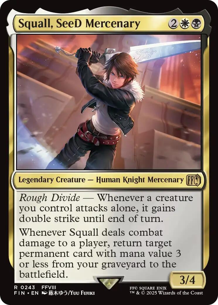 Image for Squall, SeeD Mercenary (243) (FIN) - Magic: The Gathering