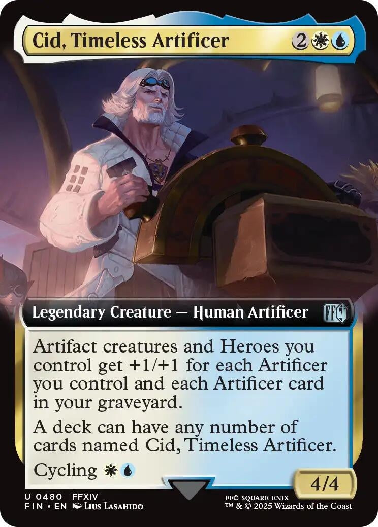 Image for Cid, Timeless Artificer (Extended Art) (480) (FIN) - Magic: The Gathering