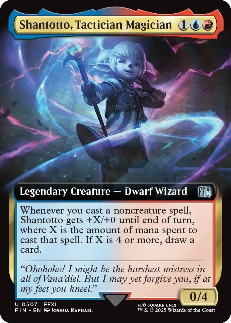 Image for Shantotto, Tactician Magician (Extended Art) (507) (FIN) - Magic: The Gathering