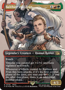 Balthier and Fran (Borderless) (Surge Foil) (0538) (538) (FIN)