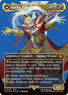Image for Kefka, Court Mage (Borderless) (Surge Foil) (0543) (543) (FIN) - Magic: The Gathering
