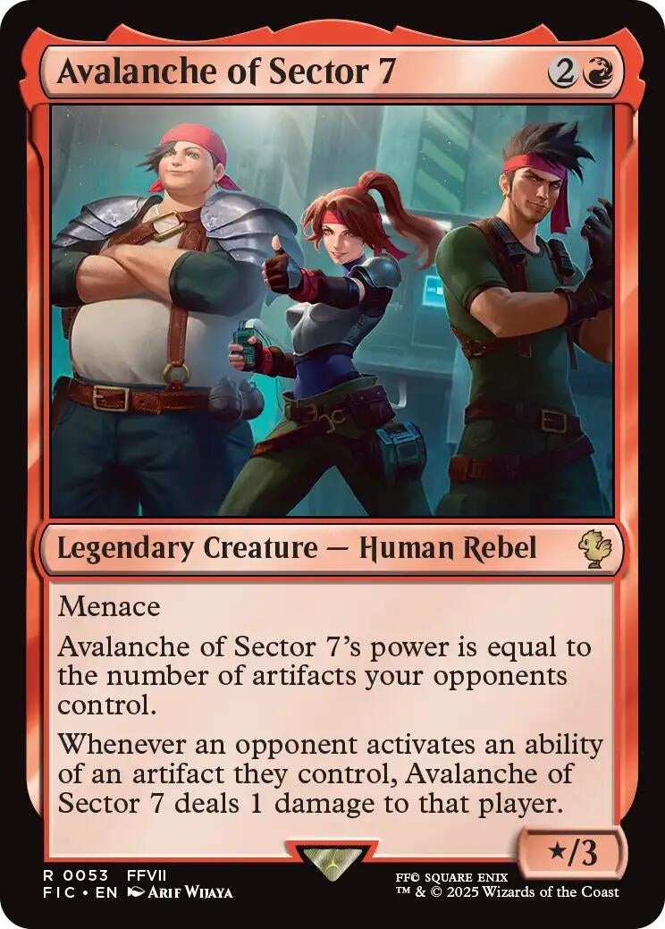 Image for Avalanche of Sector 7 (53) (FIC) - Magic: The Gathering