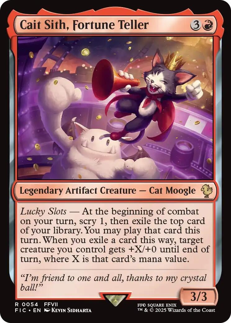 Image for Cait Sith, Fortune Teller (54) (FIC) - Magic: The Gathering