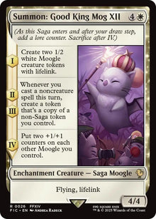 Image for Summon: Good King Mog XII (26) (FIC) - Magic: The Gathering
