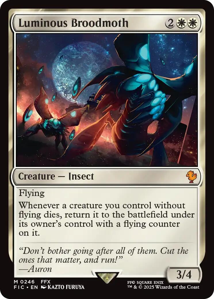 Image for Luminous Broodmoth (246) (FIC) - Magic: The Gathering