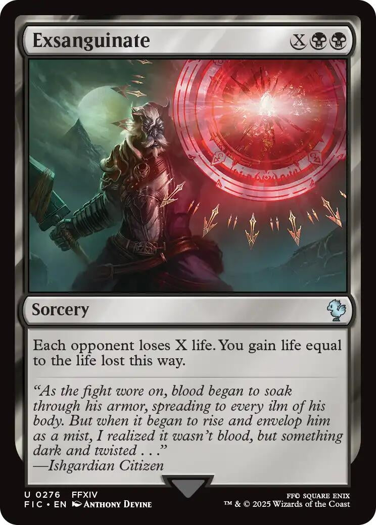 Image for Exsanguinate (276) (FIC) - Magic: The Gathering