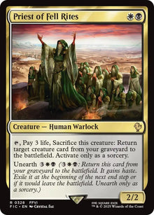 Image for Priest of Fell Rites (328) (FIC) - Magic: The Gathering