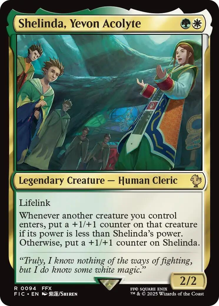 Image for Shelinda, Yevon Acolyte (94) (FIC) - Magic: The Gathering