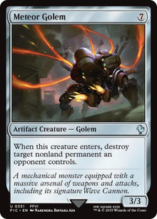 Image for Meteor Golem (351) (FIC) - Magic: The Gathering