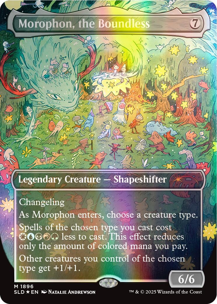 Image for Morophon, the Boundless (Double Rainbow Foil) (1896) (SLD) - Magic: The Gathering
