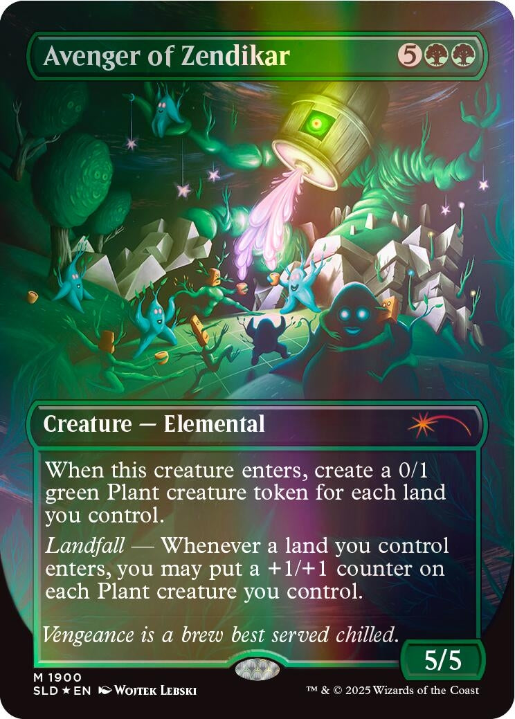 Image for Avenger of Zendikar (Double Rainbow Foil) (1900) (SLD) - Magic: The Gathering