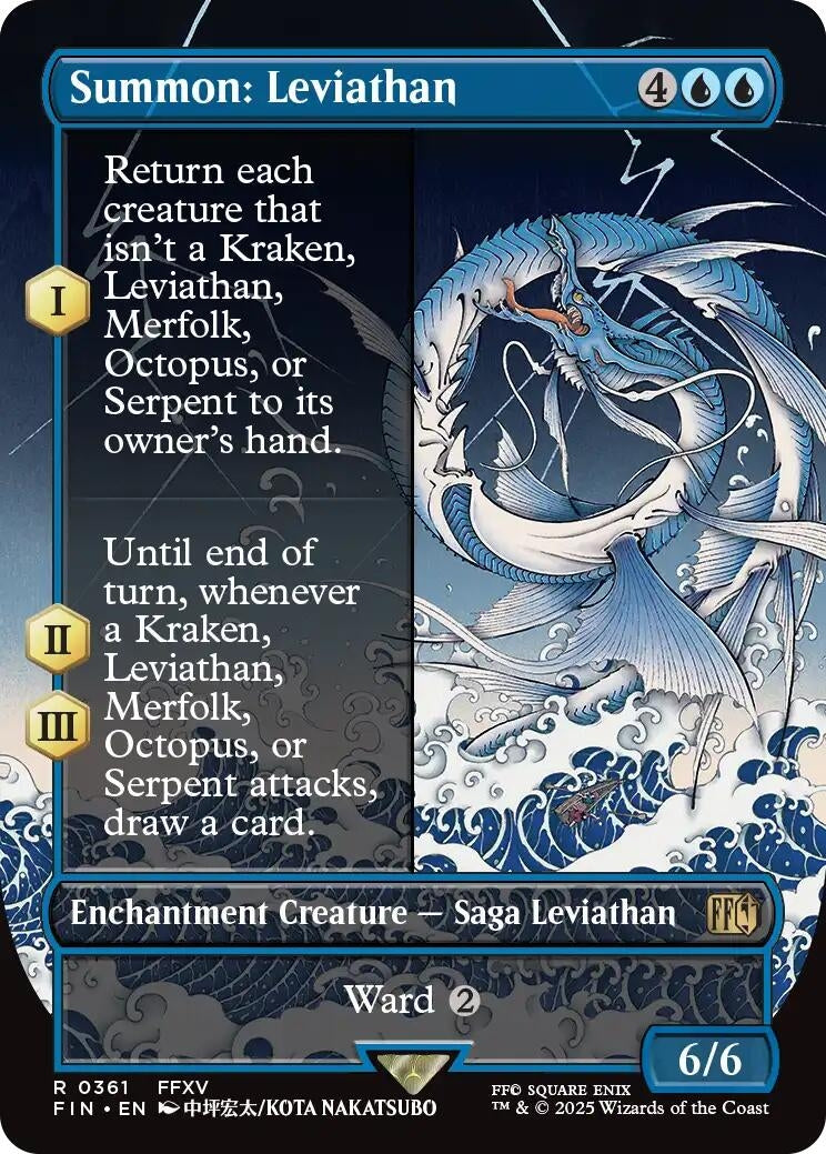 Image for Summon: Leviathan (Borderless) (361) (FIN) - Magic: The Gathering