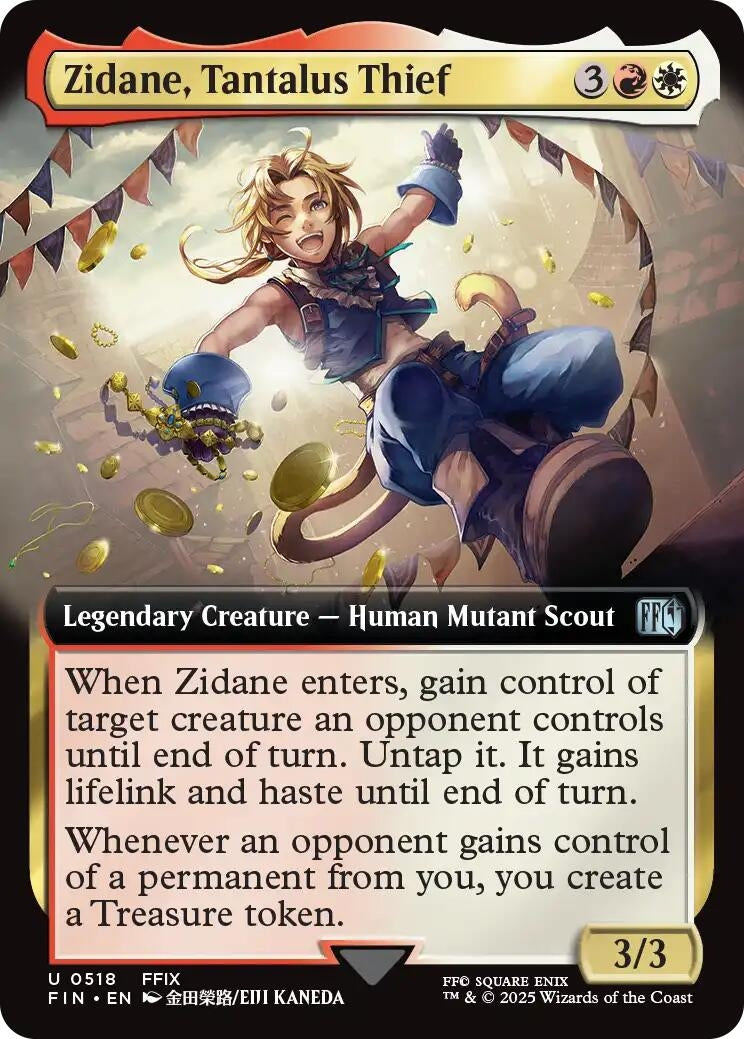 Image for Zidane, Tantalus Thief (Extended Art) (518) (FIN) - Magic: The Gathering