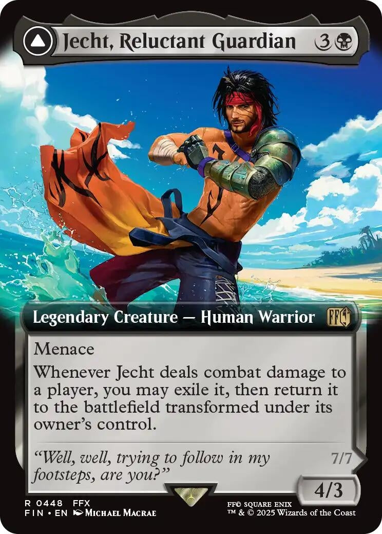 Image for Jecht, Reluctant Guardian (Extended Art) (448) (FIN) - Magic: The Gathering