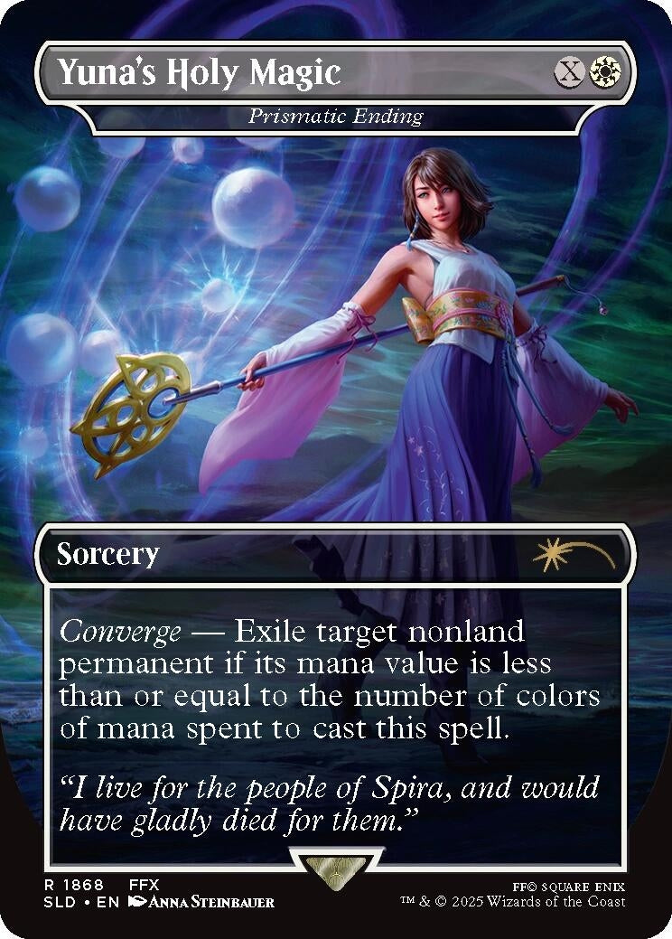Image for Yuna's Holy Magic - Prismatic Ending (1868) (SLD) - Magic: The Gathering