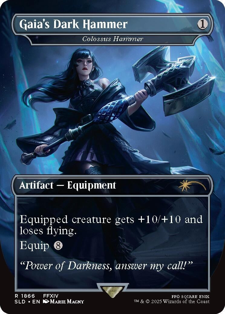 Image for Gaia's Dark Hammer - Colossus Hammer (1866) (SLD) - Magic: The Gathering