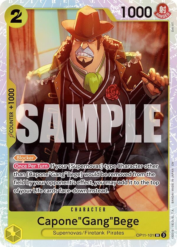 Image for Capone"Gang"Bege (101) (OP11-101) (OP11) - One Piece Card Game