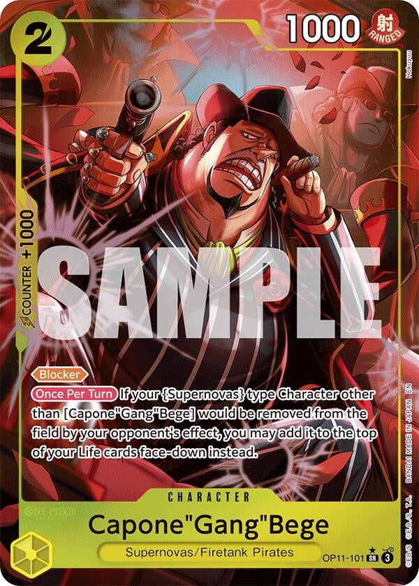 Image for Capone"Gang"Bege (101) (Alternate Art) (OP11-101) (OP11) - One Piece Card Game