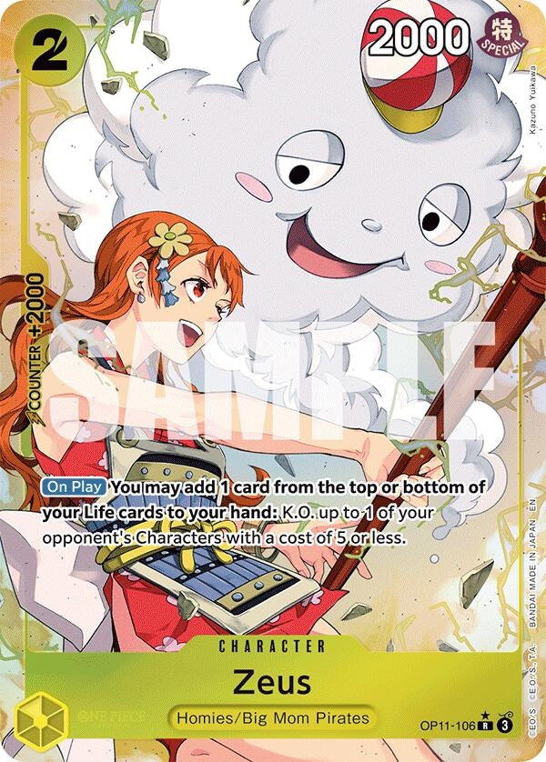Image for Zeus (Alternate Art) (OP11-106) (OP11) - One Piece Card Game