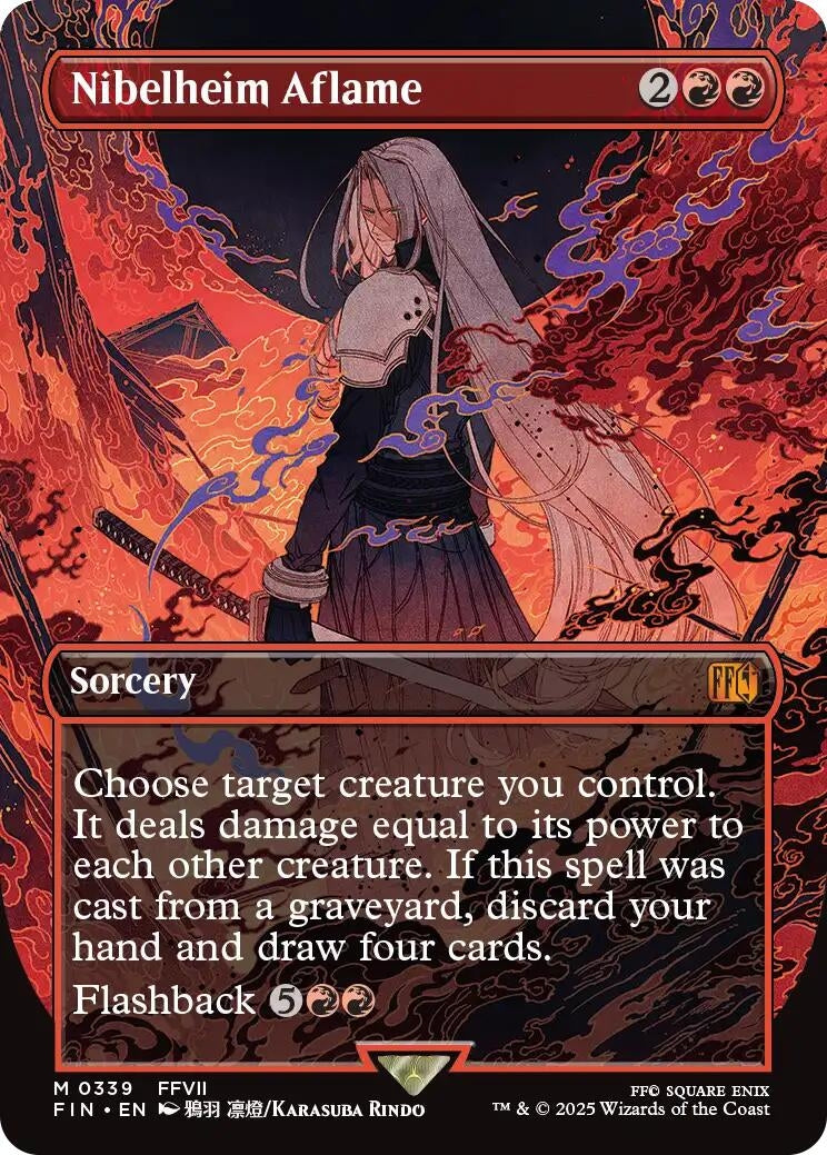 Image for Nibelheim Aflame (Borderless) (339) (FIN) - Magic: The Gathering