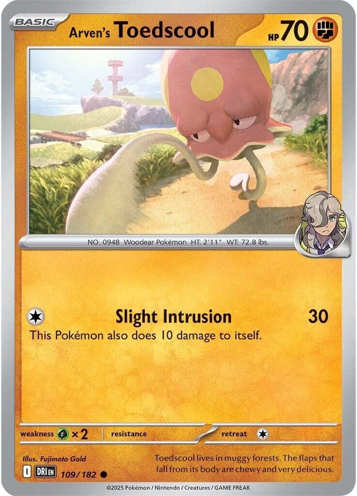 Image for Arver's Toedscool (109/182) (DRI) - Pokemon