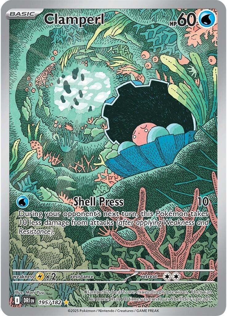 Image for Clamperl (195/182) (DRI) - Pokemon