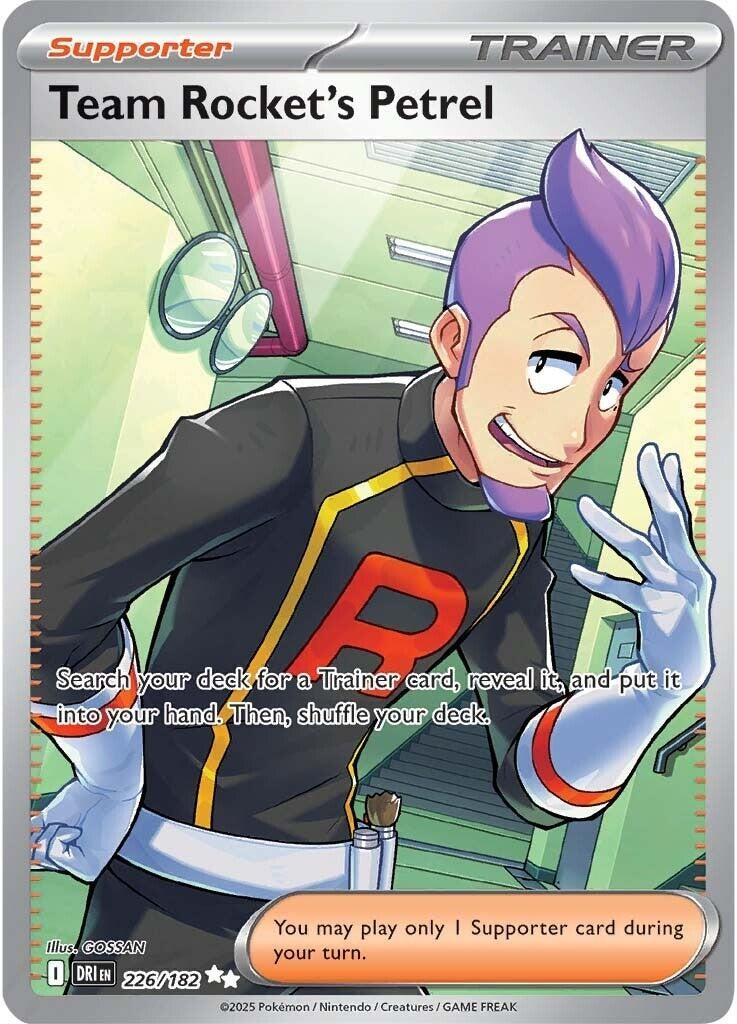 Image for Team Rocket's Petrel (226/182) (DRI) - Pokemon
