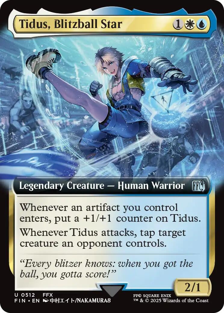Image for Tidus, Blitzball Star (Extended Art) (512) (FIN) - Magic: The Gathering
