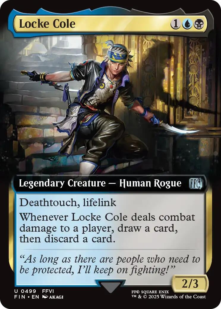 Image for Locke Cole (Extended Art) (499) (FIN) - Magic: The Gathering