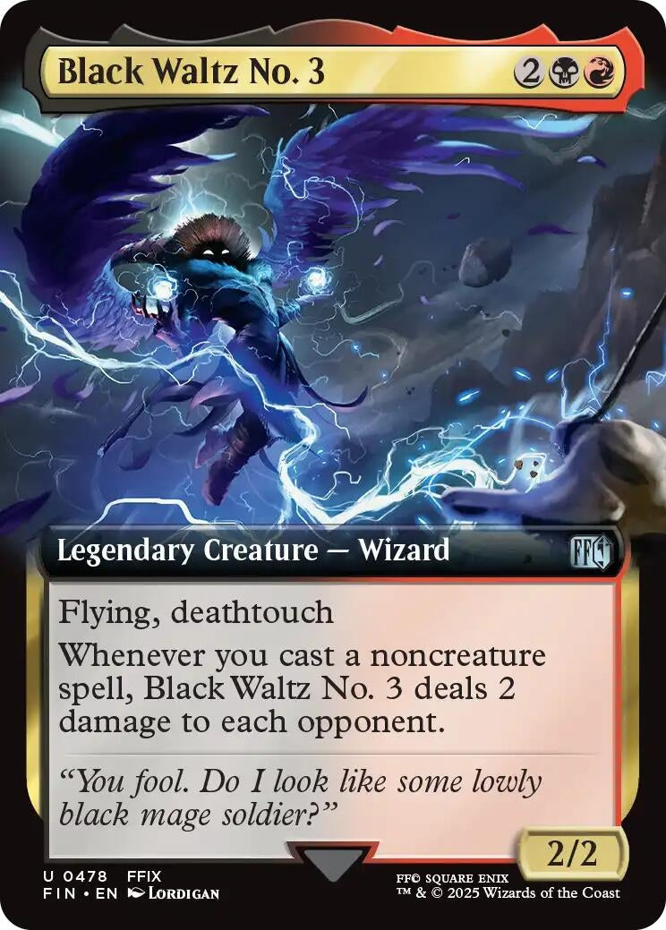 Image for Black Waltz No. 3 (Extended Art) (478) (FIN) - Magic: The Gathering
