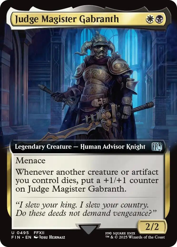 Image for Judge Magister Gabranth (Extended Art) (495) (FIN) - Magic: The Gathering