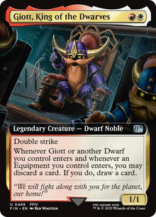 Image for Giott, King of the Dwarves (Extended Art) (488) (FIN) - Magic: The Gathering