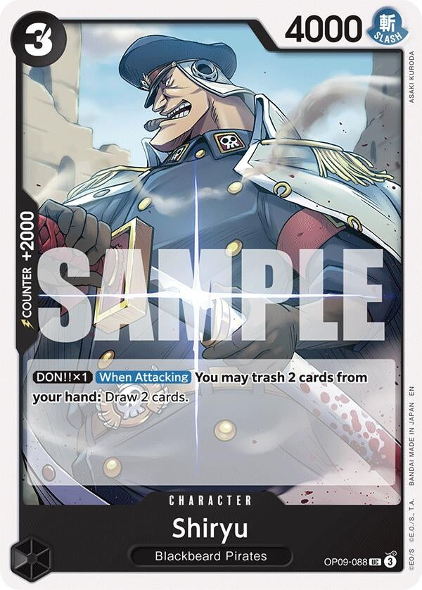 Image for Shiryu (Reprint) (OP09-088) (ST-27) - One Piece Card Game