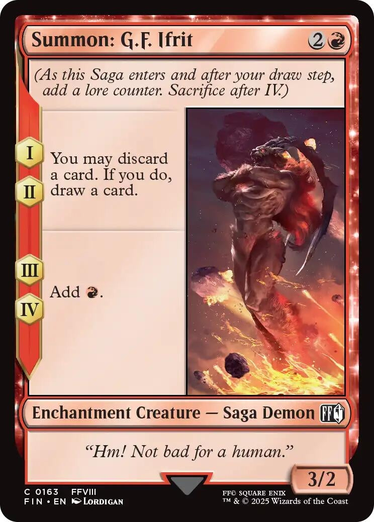 Image for Summon: G.F. Ifrit (163) (FIN) - Magic: The Gathering