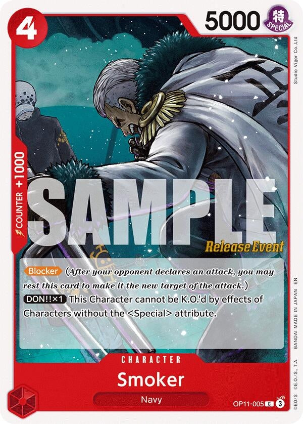 Image for Smoker (OP11-005) - One Piece Card Game
