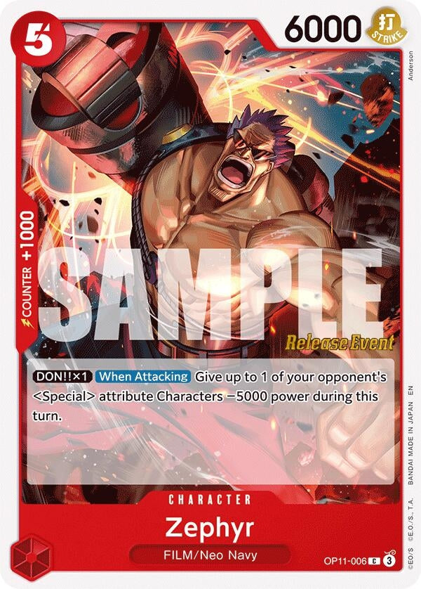 Image for Zephyr (OP11-006) - One Piece Card Game