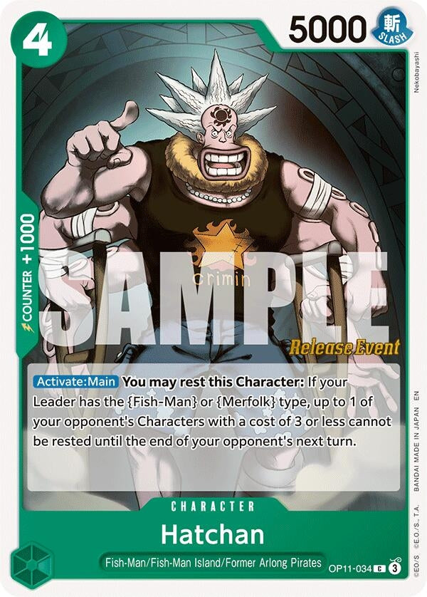 Image for Hatchan (OP11-034) - One Piece Card Game