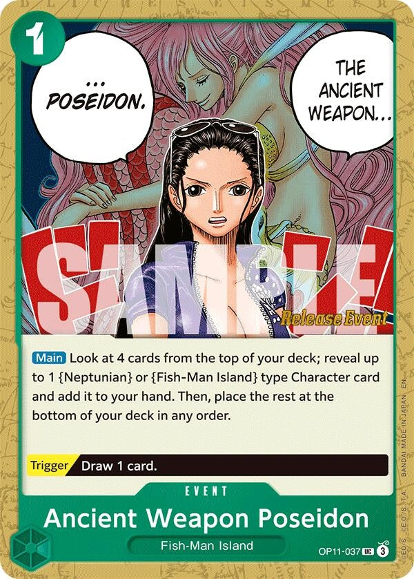 Image for Ancient Weapon Poseidon (OP11-037) - One Piece Card Game