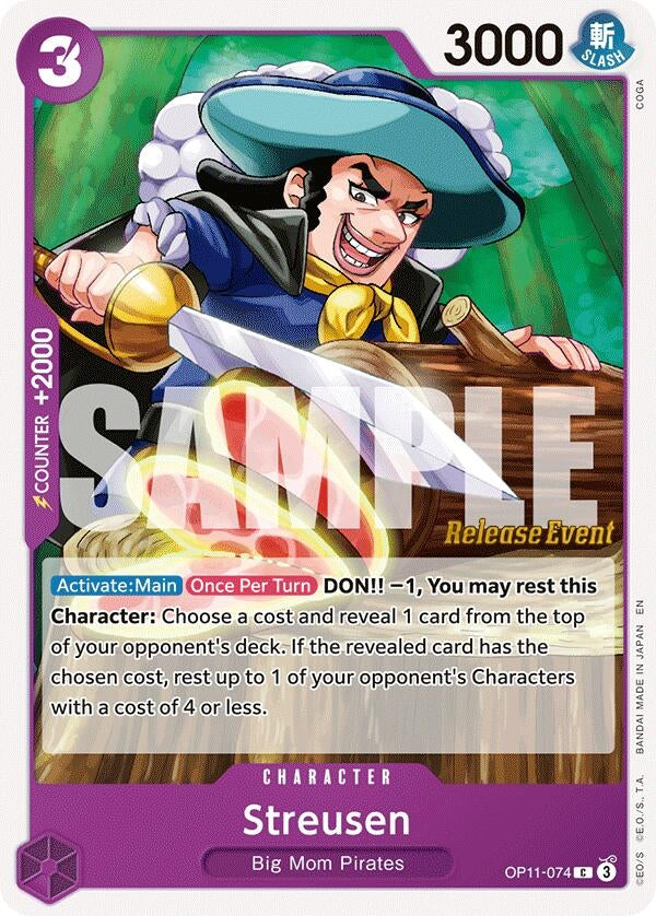 Image for Streusen (OP11-074) - One Piece Card Game