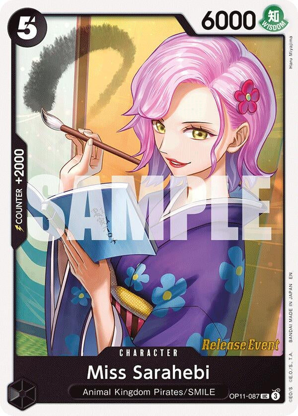 Image for Miss Sarahebi (OP11-087) - One Piece Card Game