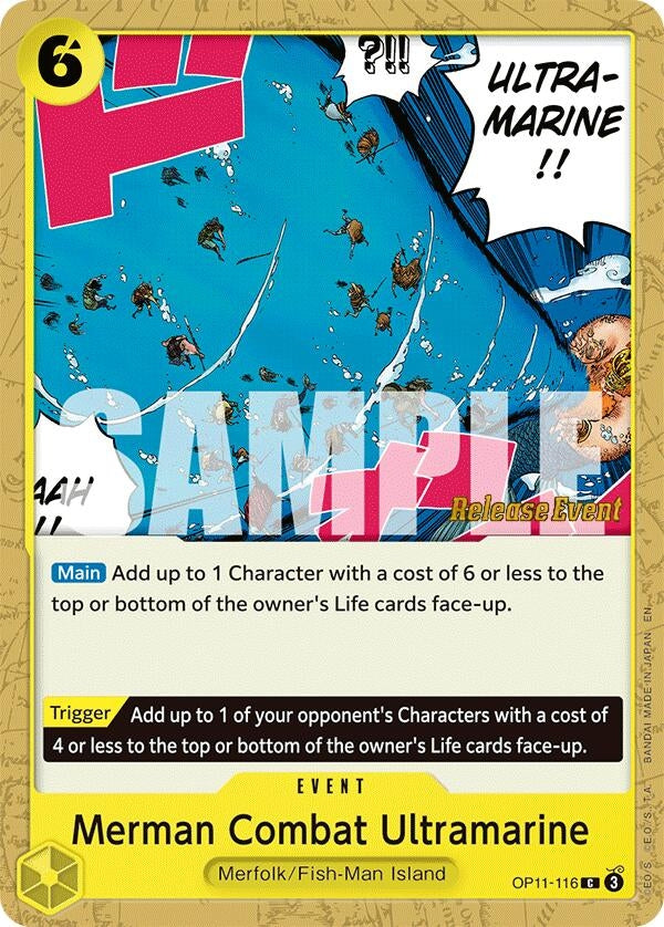 Image for Merman Combat Ultramarine (OP11-116) - One Piece Card Game