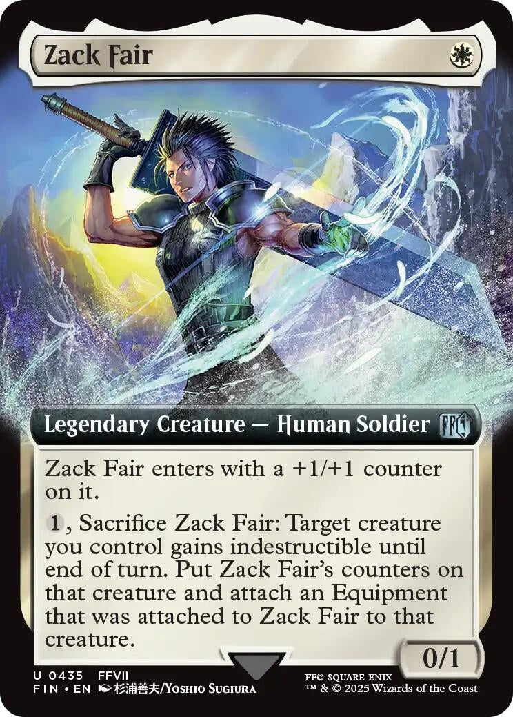 Image for Zack Fair (Extended Art) (435) (FIN) - Magic: The Gathering