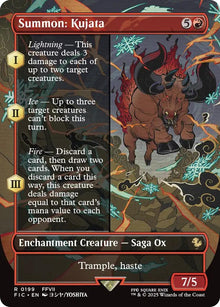 Image for Summon: Kujata (Borderless) (199) (FIC) - Magic: The Gathering