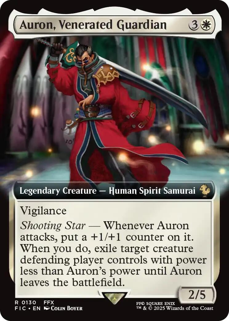 Auron, Venerated Guardian (Extended Art) (130) (FIC)