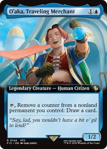 O'aka, Traveling Merchant (Extended Art) (144) (FIC)
