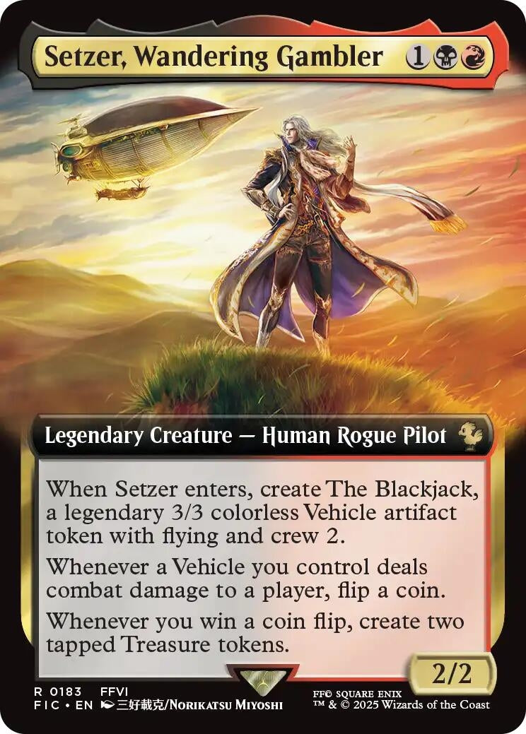 Setzer, Wandering Gambler (Extended Art) (183) (FIC)