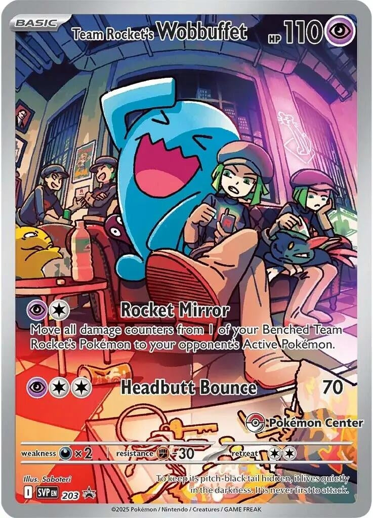 Image for Team Rocket's Wobbuffet (Pokemon Center Exclusive) (203) (SVP) - Pokemon