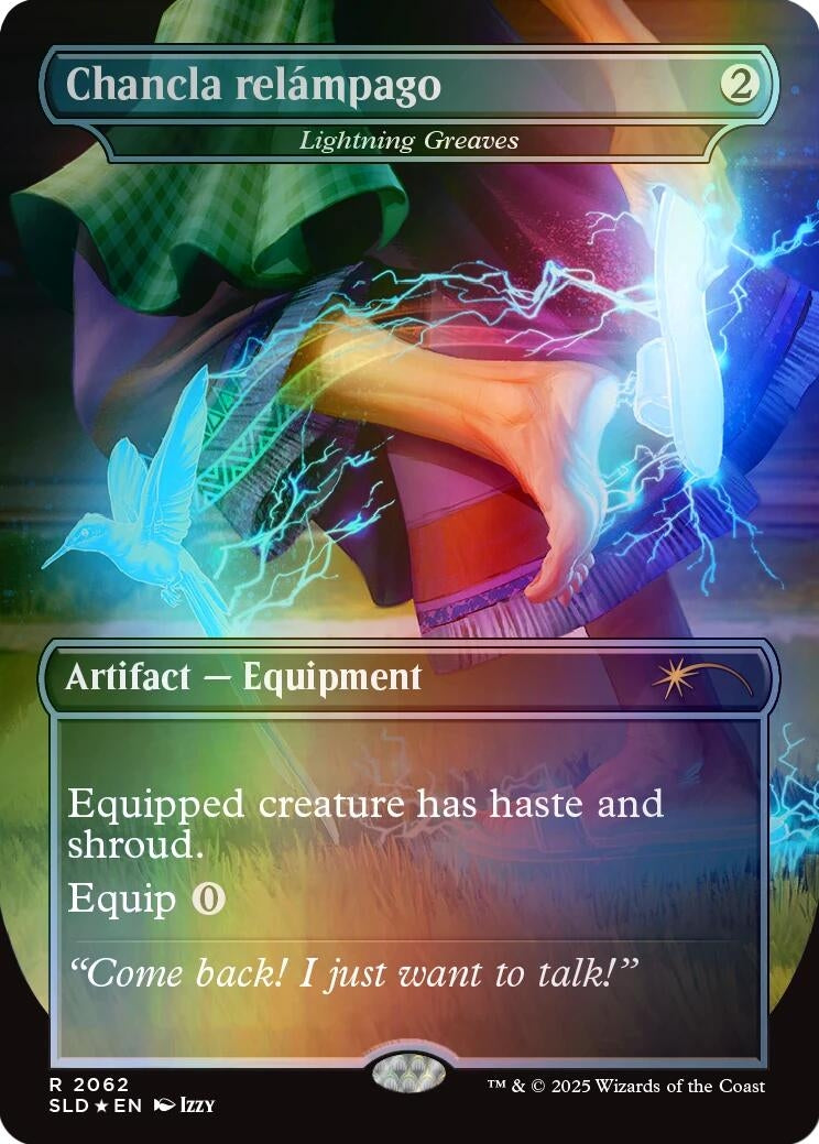 Image for Chancla relámpago - Lightning Greaves (Rainbow Foil) (2062) (SLD) - Magic: The Gathering