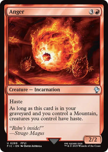 Image for Anger (Surge Foil) (289) (FIC) - Magic: The Gathering